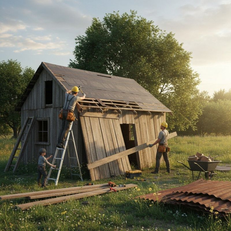 Weather Damage Repairs For Sheds, Barns, And Gazebos